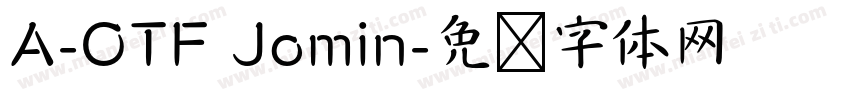 A-OTF Jomin字体转换